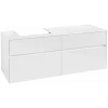 Villeroy & Boch Collaro Тумба под раковину, 4 выдвижных ящика, 1400 x 548 x 500 mm, Glossy White / Glossy White C07400DH