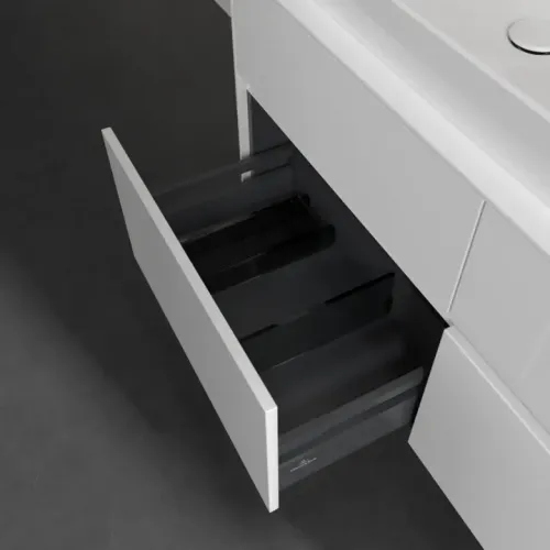 Villeroy & Boch Collaro Тумба под раковину, 4 выдвижных ящика, 1200 x 548 x 500 mm, Glossy White / Glossy White C08200DH