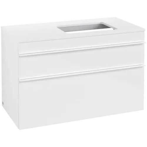 Villeroy & Boch Venticello Тумба под раковину, 2 выдвижных ящика, 957 x 606 x 502 mm, Glossy White / Glossy White A94302DH