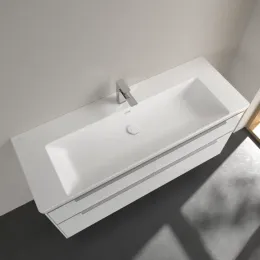 Villeroy & Boch Subway 3.0 Pаковина для установки на тумбу, 1300 x 475 x 170 mm, Stone White CeramicPlus, с переливом 4A70D5RW