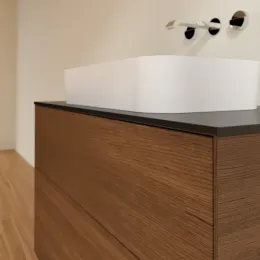 Villeroy & Boch Finion Тумба под раковину, с подсветкой, 2 выдвижных ящика, 1000 x 603 x 501 mm, Walnut Veneer G64200GN