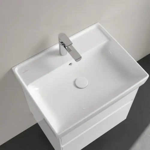 Villeroy & Boch Collaro Pаковина, 600 x 470 x 160 mm, Альпийский белый CeramicPlus, с переливом 4A3360R1