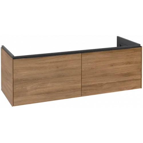 Villeroy & Boch Subway 3.0 Тумба под раковину, 2 выдвижных ящика, 1272 x 429 x 478 mm, Oak Kansas C56701RH