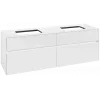 Villeroy & Boch Collaro Тумба под раковину, с подсветкой, 4 выдвижных ящика, 1600 x 548 x 500 mm, Glossy White / Glossy White C123B0DH