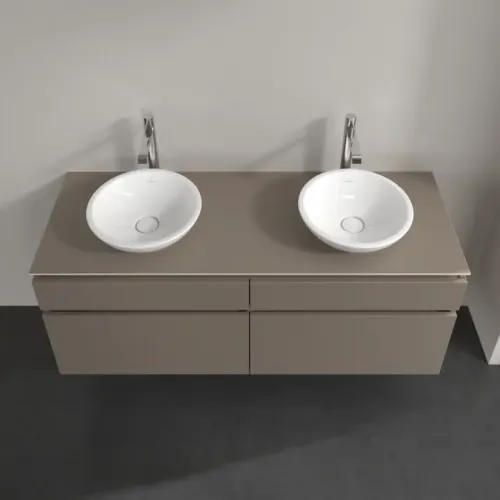 Villeroy & Boch Legato Тумба под раковину, 4 выдвижных ящика, 1400 x 550 x 500 mm, Truffle Grey / Truffle Grey B59200VG