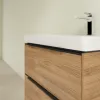 Villeroy & Boch Subway 3.0 Тумба под раковину, с подсветкой, 2 выдвижных ящика, 572 x 576 x 478 mm, Oak Kansas C578L1RH