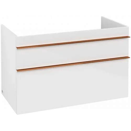 Villeroy & Boch Venticello Тумба под раковину, 2 выдвижных ящика, 953 x 590 x 502 mm, Glossy White / Glossy White A92705DH