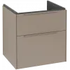 Villeroy & Boch Subway 3.0 Тумба под раковину, с подсветкой, 2 выдвижных ящика, 572 x 576 x 478 mm, Taupe C578L2VM