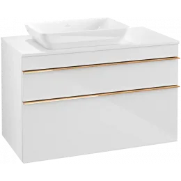 Villeroy & Boch Venticello Тумба под раковину, 2 выдвижных ящика, 957 x 606 x 502 mm, Glossy White / Glossy White A94205DH