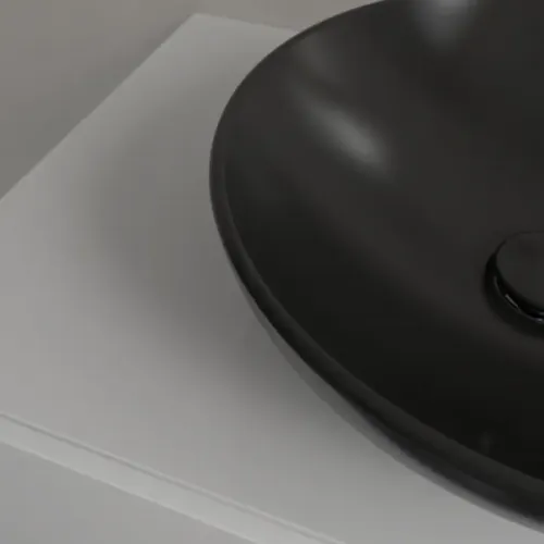Villeroy & Boch Loop & Friends Раковина для установки на столешницу, 420 x 420 x 120 mm, Ebony CeramicPlus, без перелива 4A4601S5