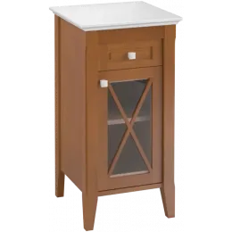 Villeroy & Boch Hommage Шкаф Боковой, 1 дверь, 1 выдвижной ящик, 442 x 850 x 432 mm, Walnut/Grey-White Marble / Walnut/Grey-White Marble 89641101