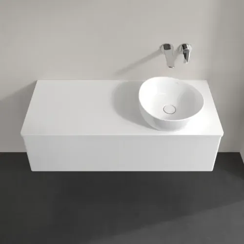 Villeroy & Boch Antao Тумба под раковину, 1 выдвижной ящик, 1200 x 360 x 500 mm, лицевая поверхность без текстурированной отделки, Glossy White Lacquer / Glossy White Lacquer K34010GF
