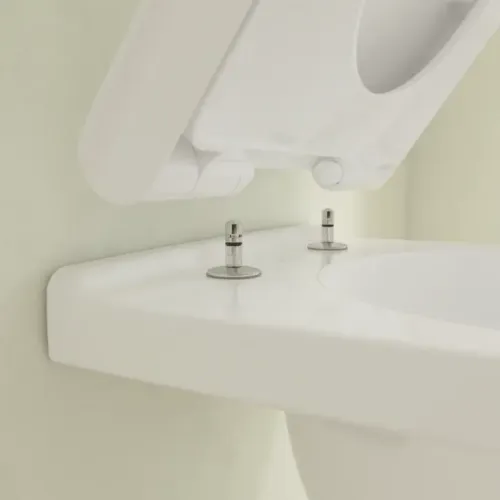 Villeroy & Boch ViCare Унитаз с открытым смывным краем, напольный, Альпийский белый 4683R001