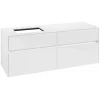 Villeroy & Boch Collaro Тумба под раковину, 4 выдвижных ящика, 1400 x 548 x 500 mm, Glossy White / Glossy White C11700DH