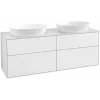 Villeroy & Boch Finion Тумба под раковину, с подсветкой, 4 выдвижных ящика, 1600 x 603 x 501 mm, Glossy White Lacquer GA8100GF
