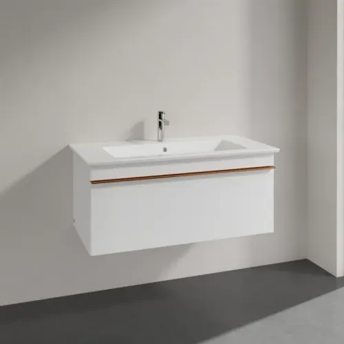 Villeroy & Boch Venticello Тумба под раковину, 1 выдвижной ящик, 953 x 420 x 502 mm, Glossy White / Glossy White A93505DH