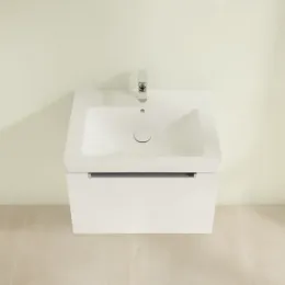 Villeroy & Boch Subway 2.0 Тумба под раковину, 1 выдвижной ящик, 637 x 420 x 454 mm, Glossy White A68800DH