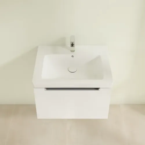 Villeroy & Boch Subway 2.0 Тумба под раковину, 1 выдвижной ящик, 637 x 420 x 454 mm, Glossy White A68800DH