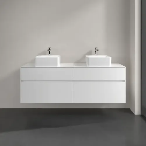 Villeroy & Boch Collaro Тумба под раковину, 4 выдвижных ящика, 1600 x 548 x 500 mm, Glossy White / Glossy White C05200DH
