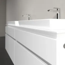 Villeroy & Boch Legato Тумба под раковину, с подсветкой, 4 выдвижных ящика, 1600 x 550 x 500 mm, Glossy White / Glossy White B693L0DH