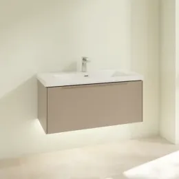 Villeroy & Boch Subway 3.0 Тумба под раковину, с подсветкой, 1 выдвижной ящик, 973 x 429 x 478 mm, Taupe C569L2VM