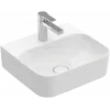 Villeroy & Boch Finion Раковина компактная, 430 x 390 x 140 mm, Альпийский белый CeramicPlus, со скрытым переливом, шлифованный 43644CR1