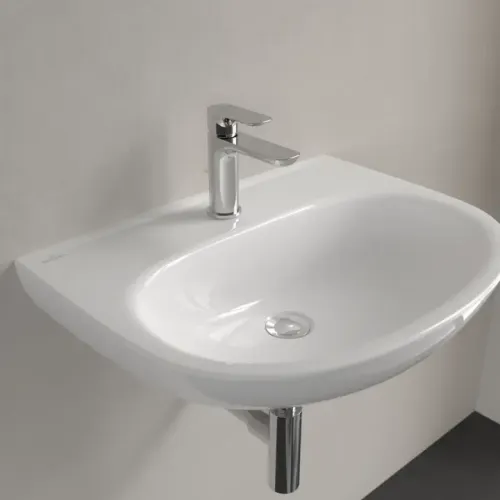 Villeroy & Boch O.novo Pаковина, 600 x 460 x 180 mm, Альпийский белый, без перелива 4A406101