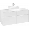 Villeroy & Boch Collaro Тумба под раковину, с подсветкой, 4 выдвижных ящика, 1200 x 548 x 500 mm, Glossy White / Glossy White C097B0DH