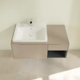 Villeroy & Boch Subway 3.0 Тумба под раковину, с подсветкой, 2 выдвижных ящика, 1001 x 423 x 516 mm, Taupe / Taupe C572L2VM