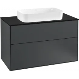 Villeroy & Boch Finion Тумба под раковину, 2 выдвижных ящика, 1000 x 603 x 501 mm, Midnight Blue Matt Lacquer F23200HG