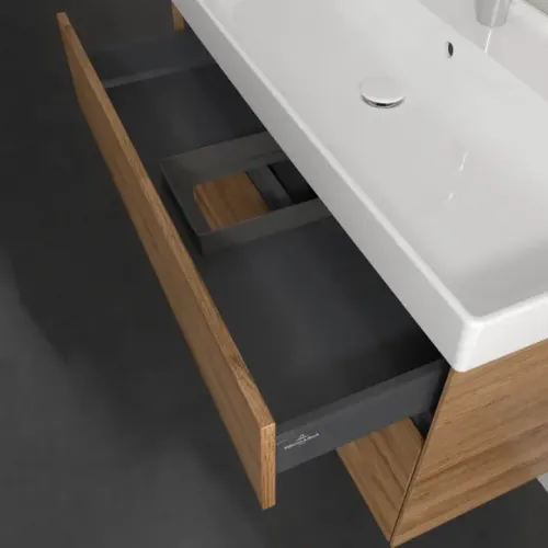 Villeroy & Boch Collaro Тумба под раковину, 2 выдвижных ящика, 954 x 546 x 444 mm, Oak Kansas C01100RH