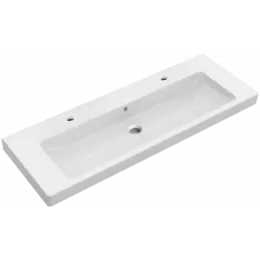 Villeroy & Boch Subway 2.0 Pаковина для установки на тумбу, 1300 x 470 x 160 mm, Альпийский белый, с переливом 7176D201