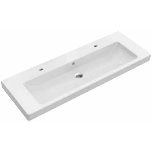 Villeroy & Boch Subway 2.0 Pаковина для установки на тумбу, 1300 x 470 x 160 mm, Альпийский белый, с переливом 7176D201
