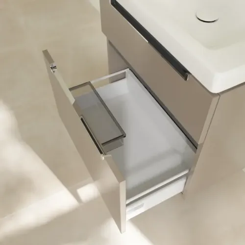 Villeroy & Boch Subway 2.0 Тумба под раковину, 2 выдвижных ящика, 637 x 590 x 454 mm, Truffle Grey A91010VG