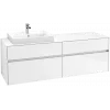 Villeroy & Boch Collaro Тумба под раковину, 4 выдвижных ящика, 1600 x 548 x 500 mm, Glossy White / Glossy White C02200DH