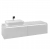 Villeroy & Boch Legato Тумба под раковину, с подсветкой, 2 выдвижных ящика, 1600 x 380 x 500 mm, Glossy White / Glossy White B763L0DH