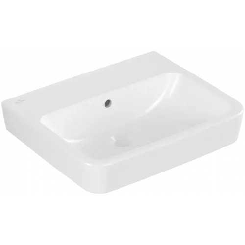 Villeroy & Boch O.novo Pаковина, 550 x 460 x 175 mm, Альпийский белый CeramicPlus, с переливом, задняя сторона и нижняя сторона шлифованные 4A41MLR1