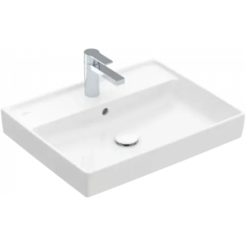 Villeroy & Boch Collaro Pаковина, 600 x 470 x 160 mm, Альпийский белый, с переливом, шлифованный 4A336G01