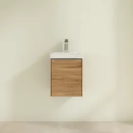 Villeroy & Boch Subway 3.0 Тумба под раковину, 1 дверь, 351 x 429 x 309 mm, Oak Kansas C58400RH