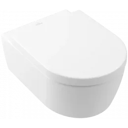 Villeroy & Boch Avento Сиденье с крышкой для унитаза, с функцией автоматического опускания (SoftClosing), со снимаемым сиденьем (QuickRelease), Stone White 9M77C1RW