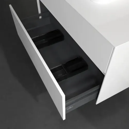 Villeroy & Boch Collaro Тумба под раковину, 2 выдвижных ящика, 1000 x 548 x 500 mm, Glossy White / Glossy White C09400DH