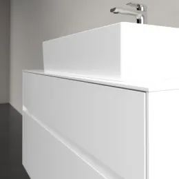 Villeroy & Boch Collaro Тумба под раковину, 2 выдвижных ящика, 1000 x 548 x 500 mm, Glossy White / Glossy White C12700DH