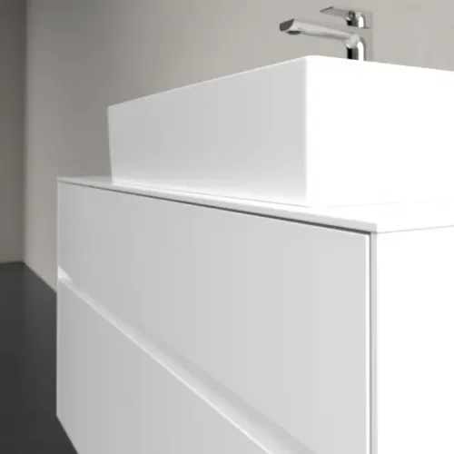 Villeroy & Boch Collaro Тумба под раковину, 2 выдвижных ящика, 1000 x 548 x 500 mm, Glossy White / Glossy White C12700DH