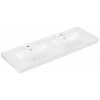 Villeroy & Boch Subway 2.0 Двойная раковина для установки на тумбу, 1300 x 470 x 150 mm, Альпийский белый, с переливом 7175D001