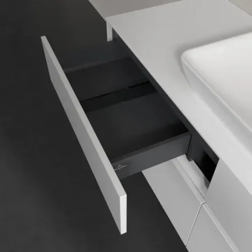 Villeroy & Boch Collaro Тумба под раковину, 4 выдвижных ящика, 1400 x 548 x 500 mm, Glossy White / Glossy White C11600DH