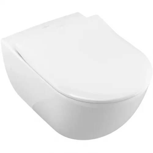 Villeroy & Boch Subway Унитаз с вертикальным смывом, настенный, Альпийский белый 66001001