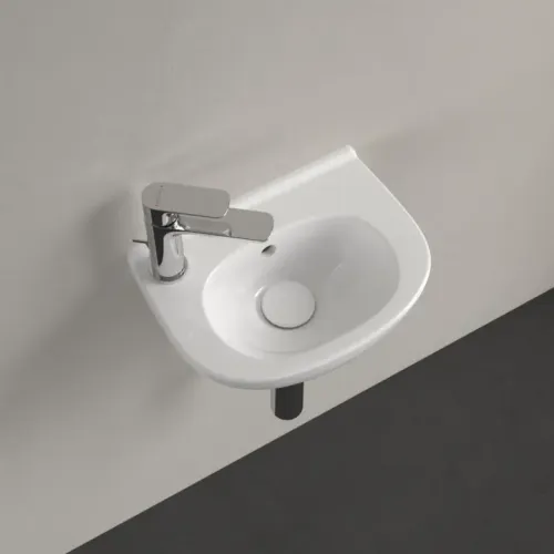 Villeroy & Boch O.novo Раковина компактная, 360 x 270 x 160 mm, Альпийский белый, с переливом 53603901