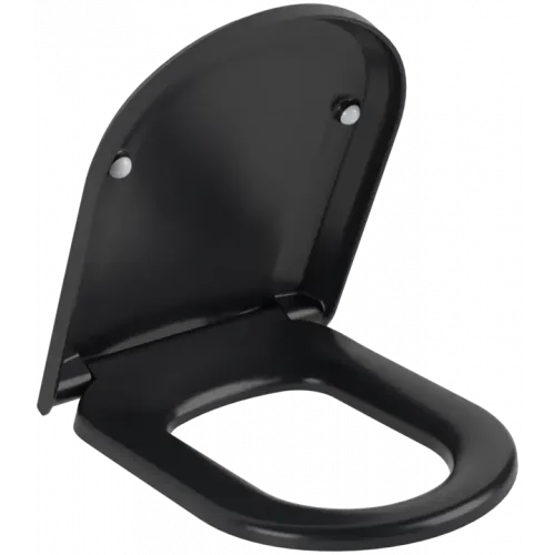 Villeroy & Boch Hommage Сиденье с крышкой для унитаза, с функцией автоматического опускания (SoftClosing), со снимаемым сиденьем (QuickRelease), Pure Black 8809S1R7