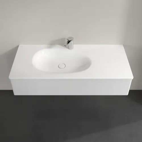 Villeroy & Boch Antao Тумба под раковину, 1 выдвижной ящик, 1188 x 256 x 493 mm, лицевая поверхность без текстурированной отделки, Glossy White Lacquer K03000GF