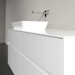 Villeroy & Boch Collaro Тумба под раковину, с подсветкой, 4 выдвижных ящика, 1200 x 548 x 500 mm, Glossy White / Glossy White C113B0DH